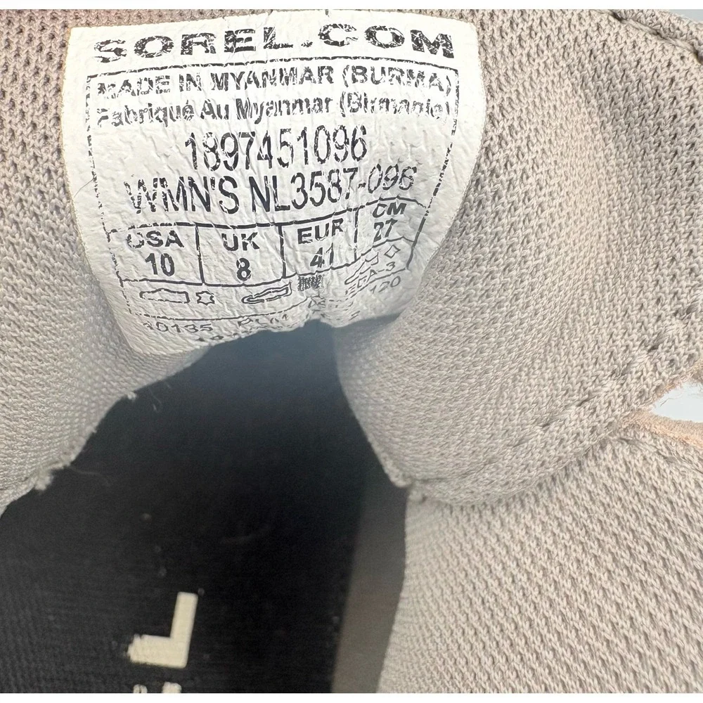 Sorel Out N About Duck Boots Women's Size 10 Waterproof Gray Suede Leather - Picture 10 of 11